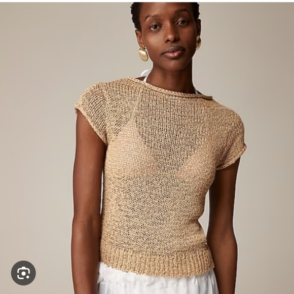 J.Crew Textured Sweater Tee - BZ511 Size XS NWT - Picture 1 of 7